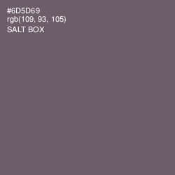 #6D5D69 - Salt Box Color Image